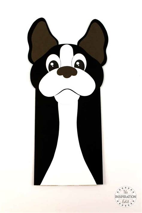 Boston Terrier Paper Bag Puppet Middot The Inspiration Paper Bag Puppy Puppet - Paper Bag Puppy Puppet