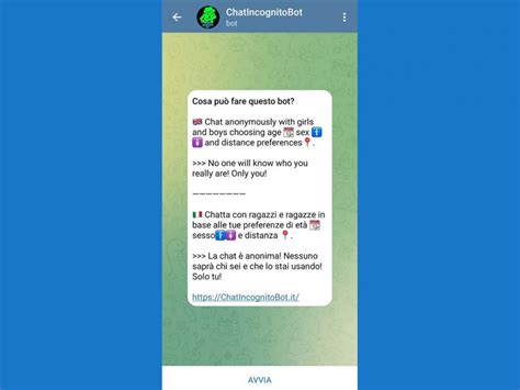 bot telegram chat sconosciuti