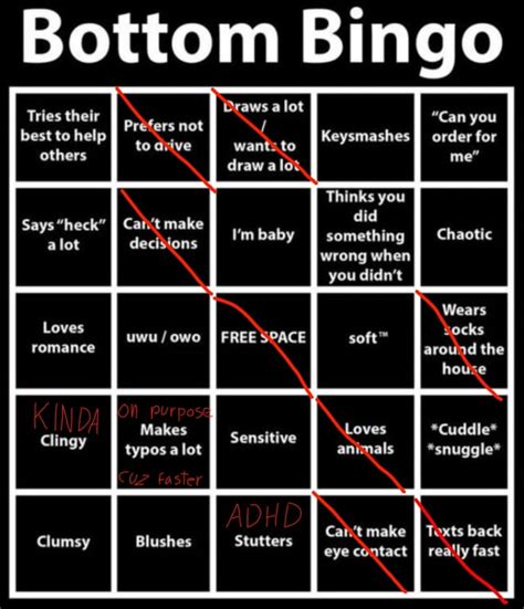 bottom bingo with blank format : r/teenagers - reddit.com