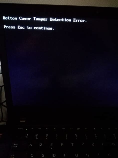 Bottom Cover Tamper Detection Error