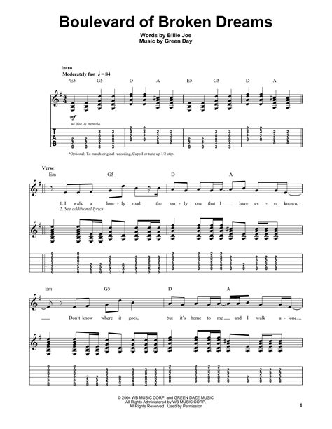 Boulevard Of Broken Chords
