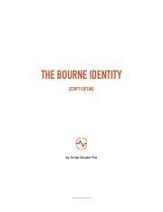 Bourne Identity The Script Reader Pro