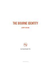 Read Bourne Identity The Script Reader Pro 