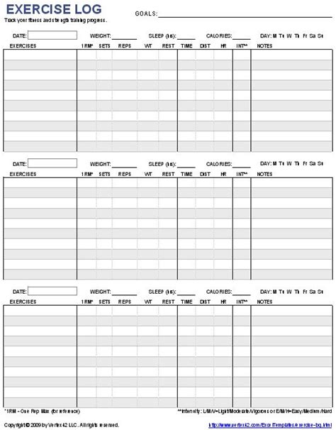 bowflex exercise log sheets - Bowflex Equipment