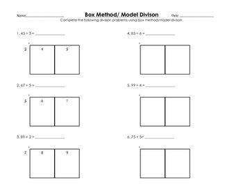 Box Method Long Division Worksheets Study Common Core Common Core Division Box Method - Common Core Division Box Method