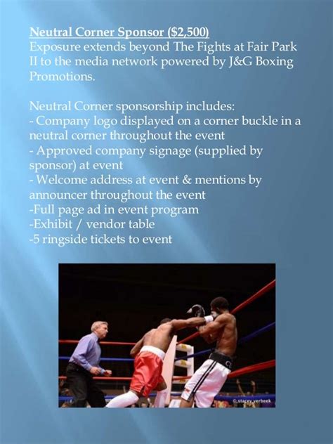 Read Online Boxing Sponsorship Letter Sample 