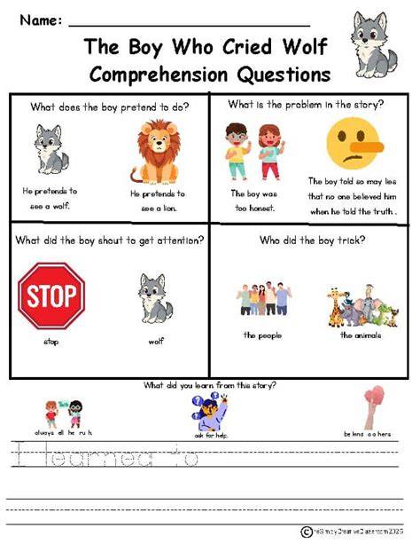 boy who cried wolf comprehension questions