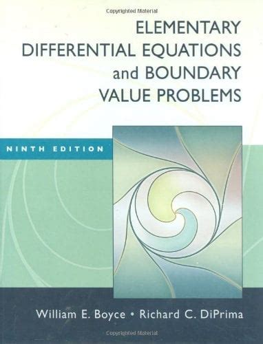 Boyce Elementary Differential Equations 9th Edition Solution