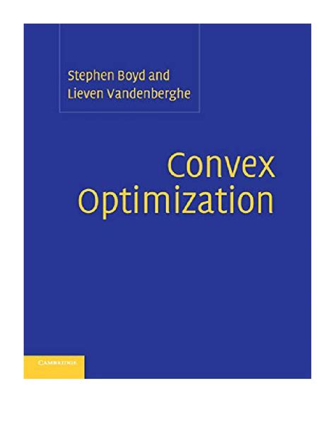 Read Boyd Convex Optimization Solution Manual Pdf 