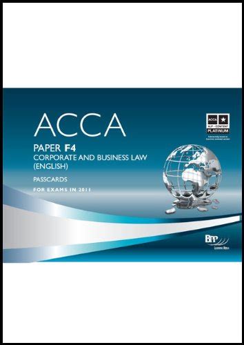 bpp acca f4 passcards 2013
