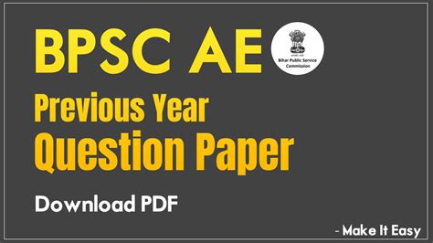 Bpsc Ae Electrical Previous Year Question Paper