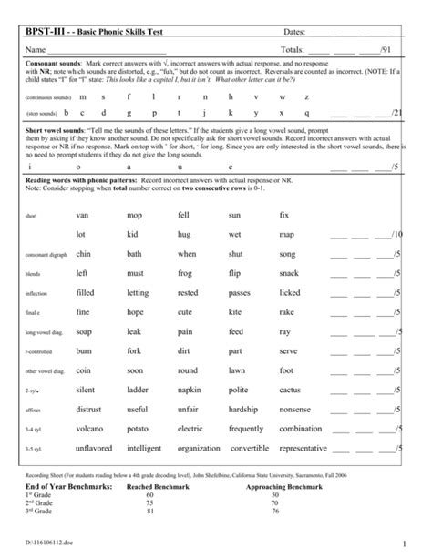 Bpst Assessment