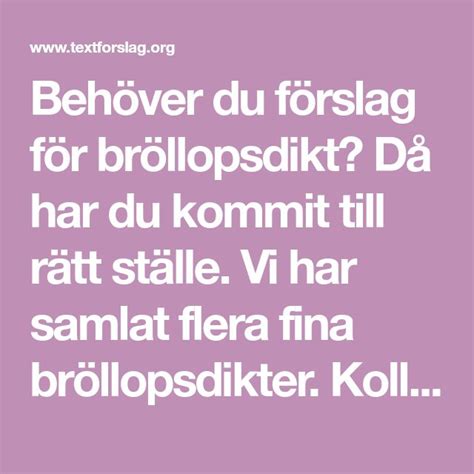 bröllopsdikt till dotter