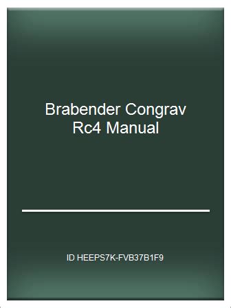Download Brabender Congrav Rc4 Manual 