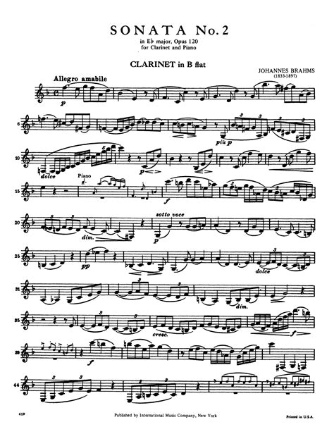 brahms clarinet sonata