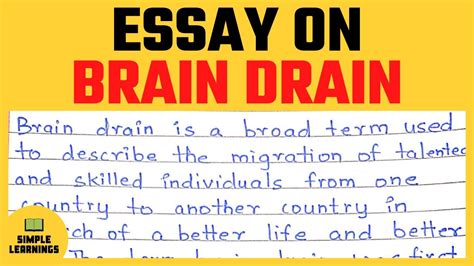 Brain Drain Essay