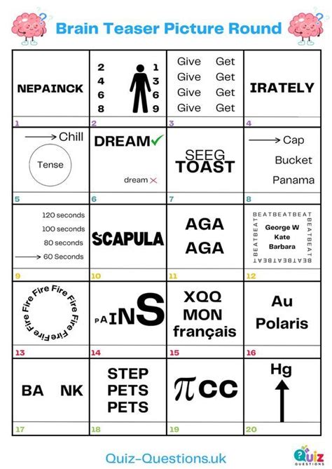 brain teaser answers page