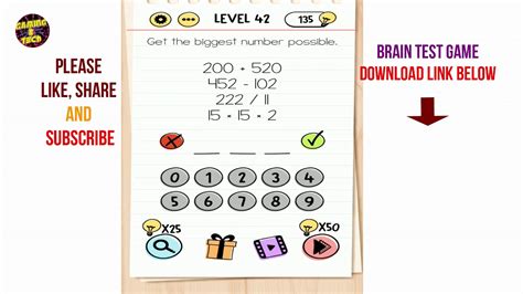 BRAIN TEST 4 Answers All Level And Solutions[In One Page] - Puzzle4U Answers