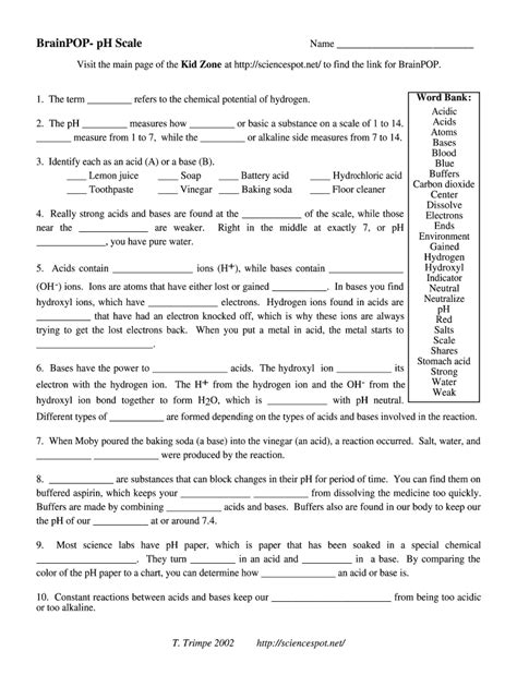 brainpop ph scale pdf the science spot