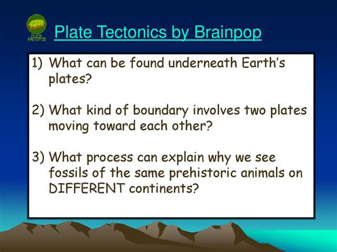 Brainpop Plate Tectonics