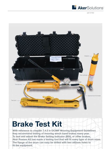 brake test kit aker solutions