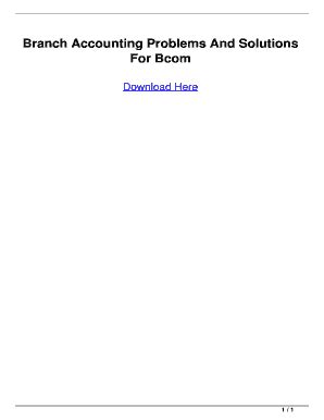 Full Download Branch Accounting Problems And Solutions For Bcom 