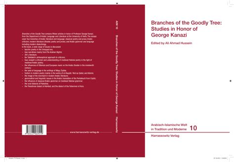branches of the goodly tree studies in honor of g
