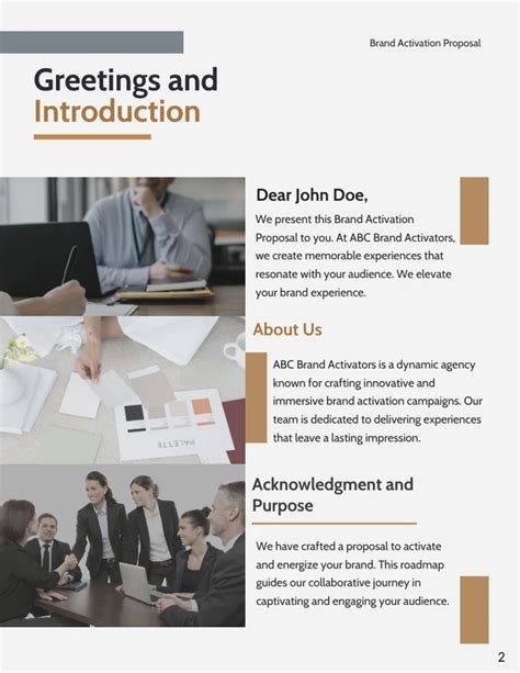 Brand Activation Proposal