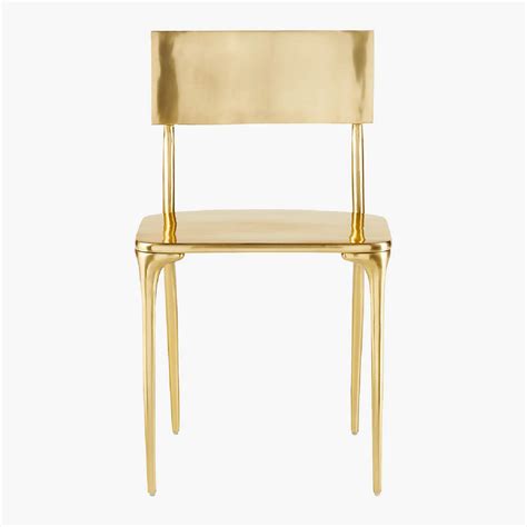 brass chairs CB2