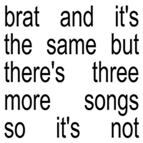 Brat And It's The Same Cd