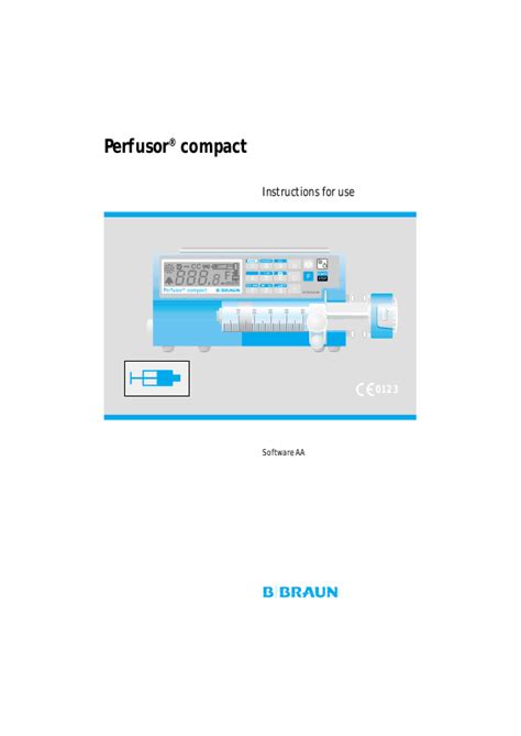 braun perfusor basic manual