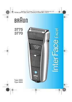 Full Download Braun 3770 User Guide 