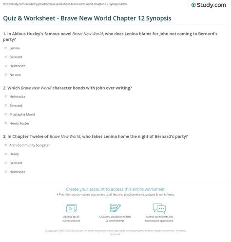 Brave New World Chapter 12 Summary