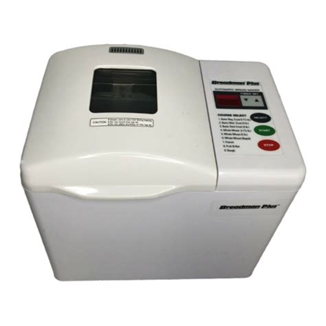 Download Breadman Plus Tr 600 Manual 