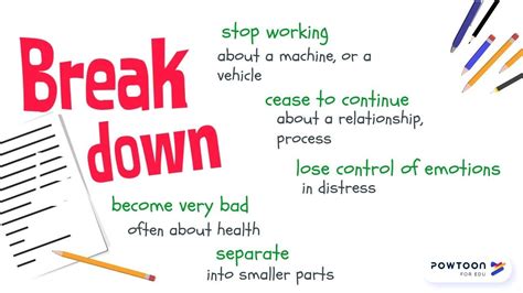 break down meaning