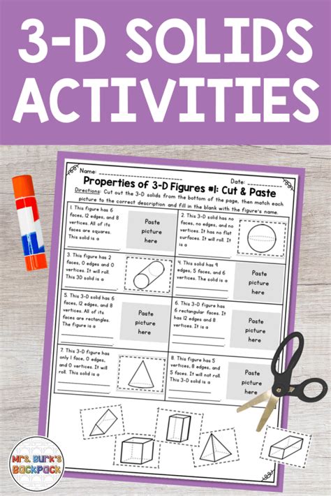 Breaking Apart Solids 3rd Grade Key Answers