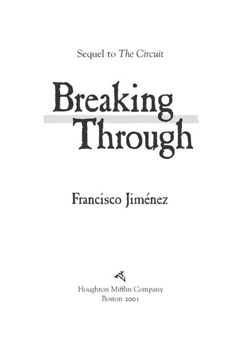 Breaking Through Read Online