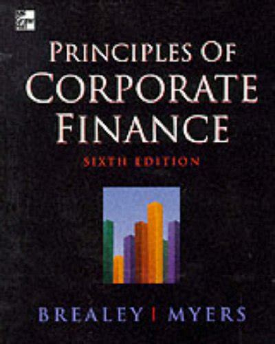 Read Brealey And Myers Principles Of Corporate Finance 6Th Edition 