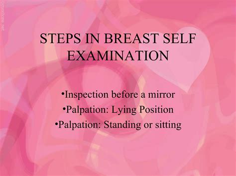 Breast Self Examination Slideshare