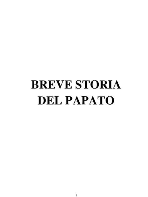 Full Download Breve Storia Del Papato 