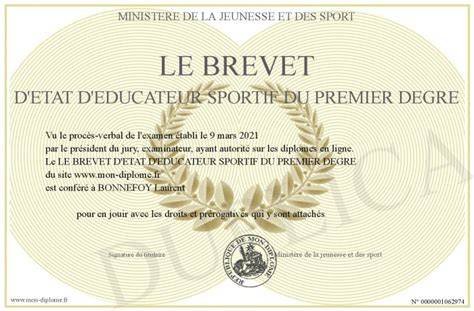 brevet d etat d a c ducateur sportif 1er et 2e de