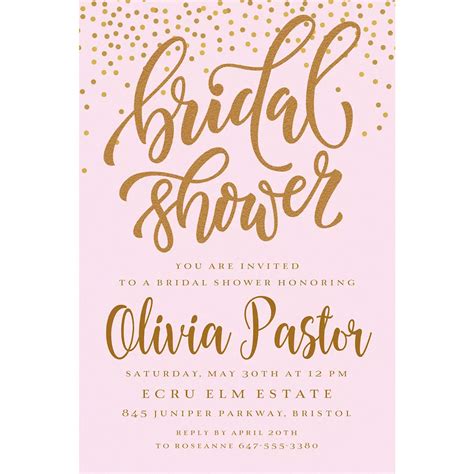 Bridal Shower Invitations Party City
