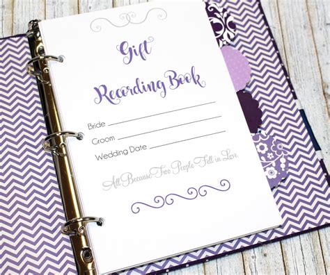 Full Download Bridal Shower Book Gift Log 