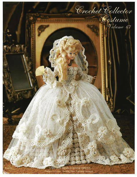 bride doll pattern veil