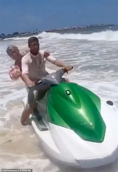 Bride Falls Off Jet Ski