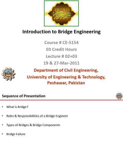 Bridge Engineering Lecture Notes