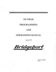 Read Bridgeport Ez Trak Programming Manual File Type Pdf 