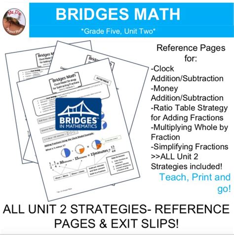 Bridges Math Fifth Grade Teaching Resources Teachers Pay Bridges Math 5th Grade - Bridges Math 5th Grade