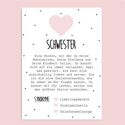 brief an meine schwester