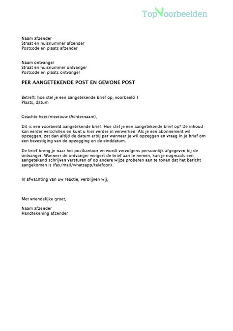 brief opstellen
